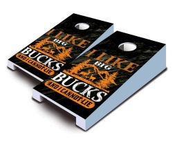 "I Like Big Bucks" Tabletop Cornhole Set